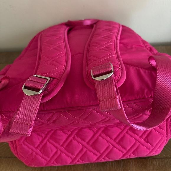 Vera Bradley Pink Campus Tech Quilted Large Backpack - Picture 4 of 7